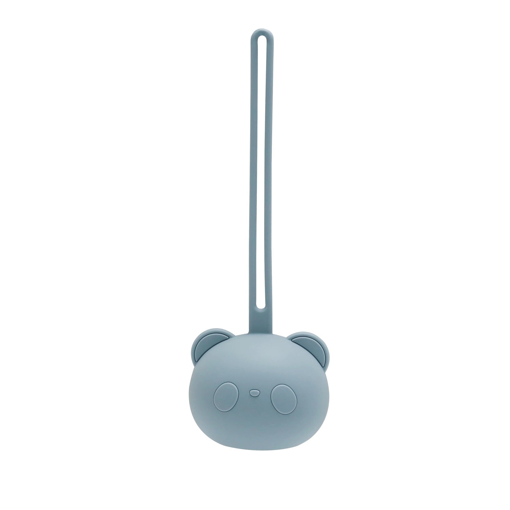 Pacifier holder/case and clip Bear duo (baby blue)