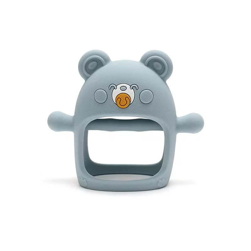 Bear Sensory Toy and Teething essentials Set (blue)