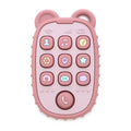 Phone teether & sensory press buttons (pink)