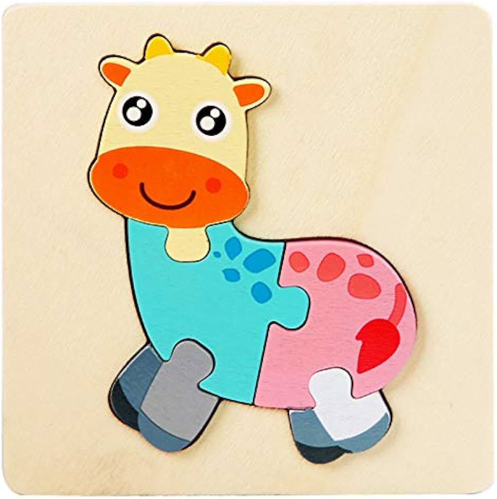 Set of 4 wooden puzzle board (animals)