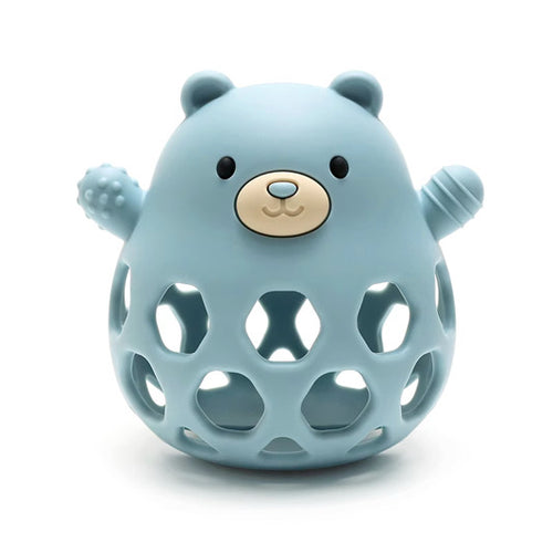 Bear Sensory Toy and Teething essentials Set (blue)