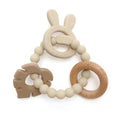 Multi-textured teething ring Bunny (beige)