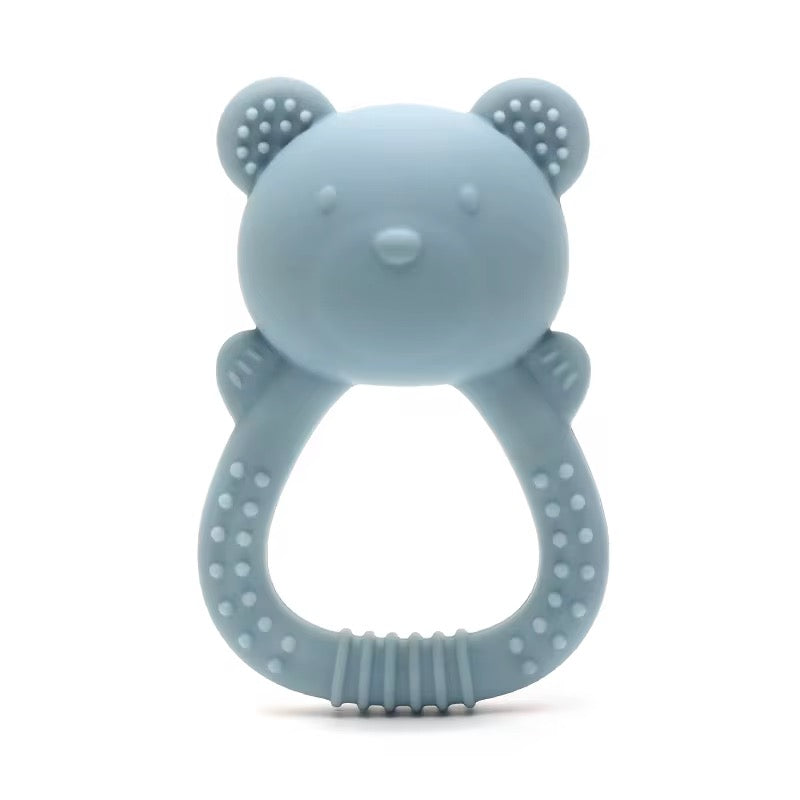 Bear Sensory Toy and Teething essentials Set (blue)